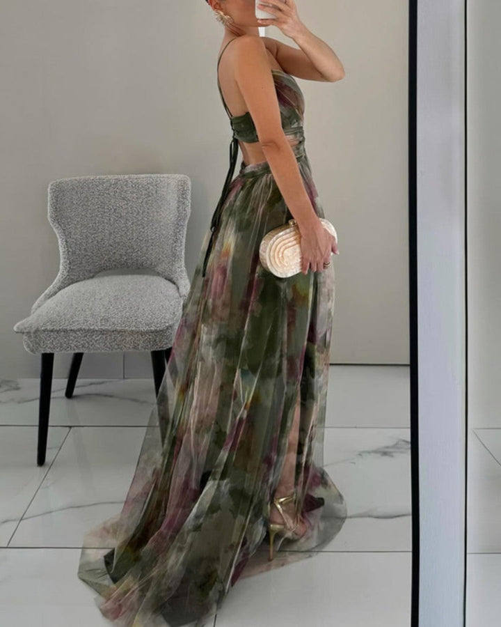 Serena – Enchanting Floral Print Maxi Dress 🌸