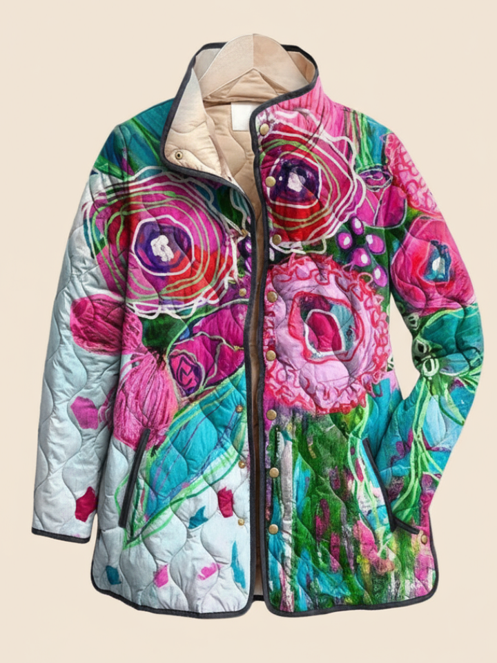 Arianne | Elegant Floral Patterned Jacket