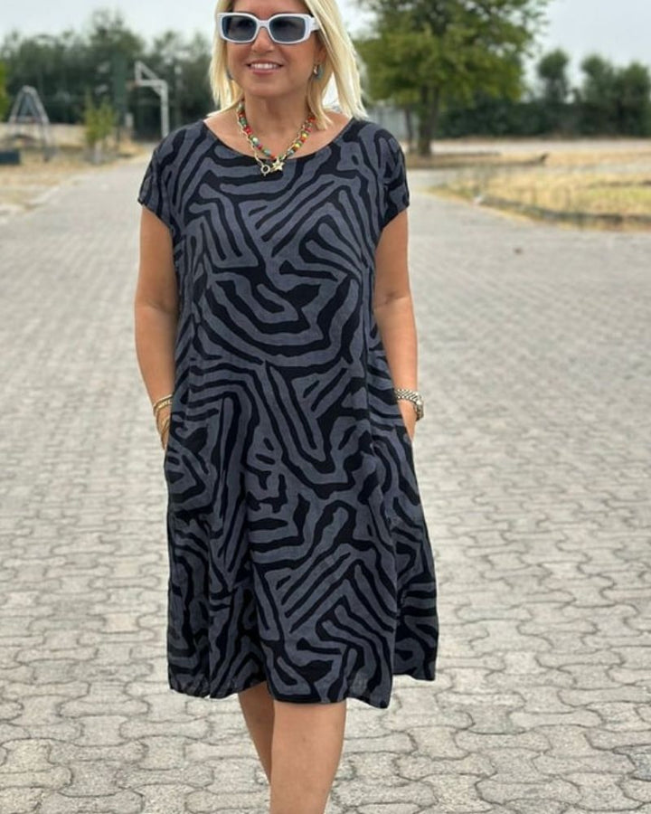 Avanille | Comfortable Round Neck Summer Dress