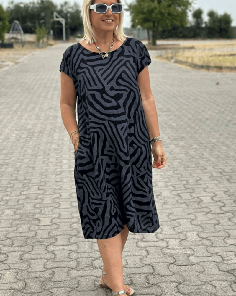 Avanille | Comfortable Round Neck Summer Dress
