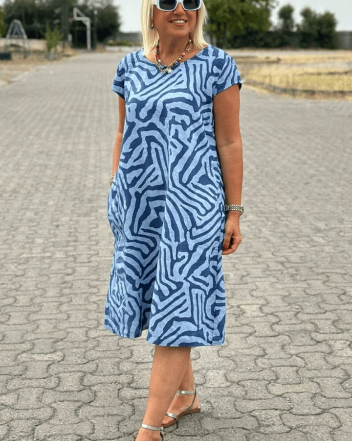 Avanille | Comfortable Round Neck Summer Dress