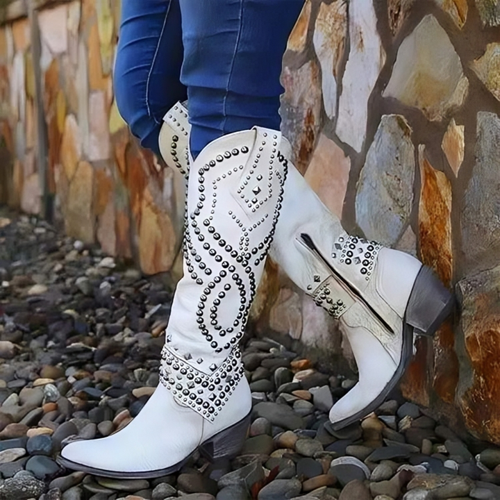 Kate | Western Knee-High Boots