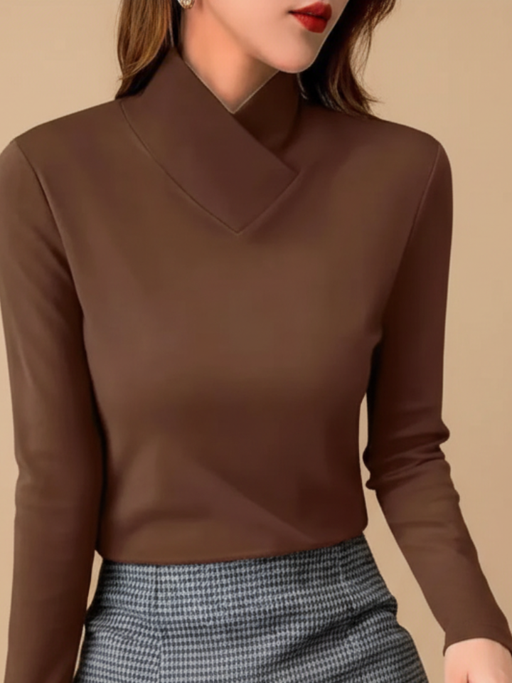 Isabelle | Sculpted Soft-Touch Turtleneck