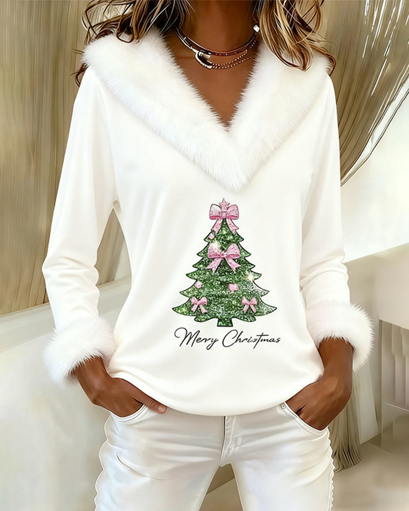 XMas - Festive Faux Fur Top