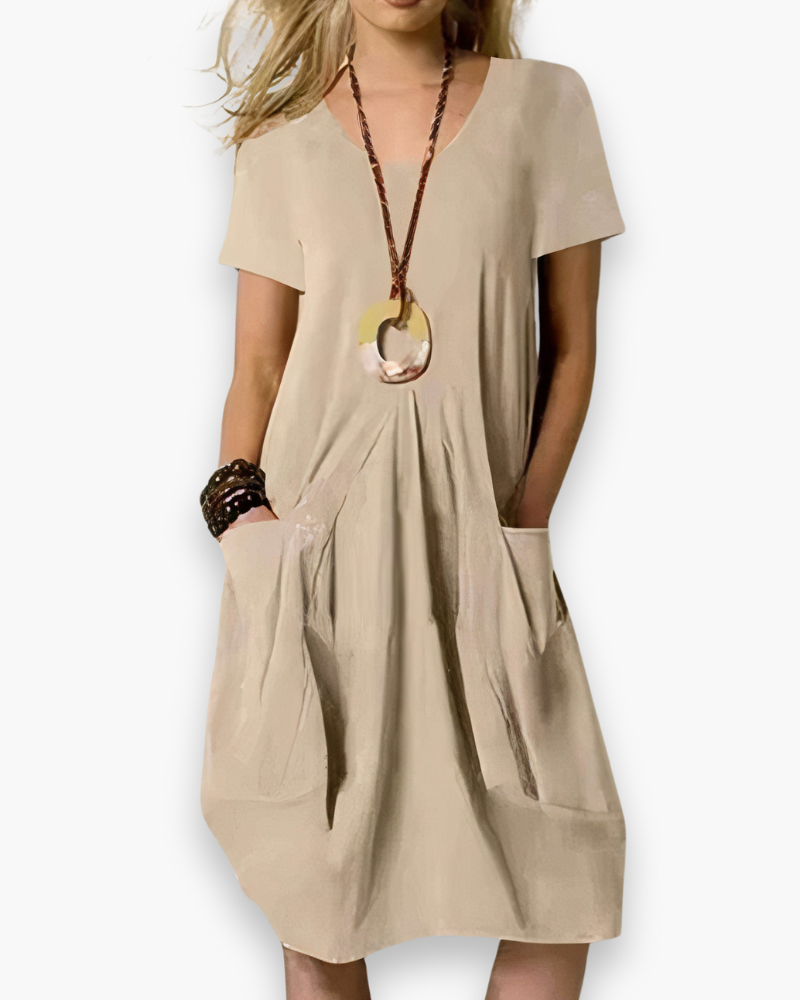Elle | Loose, comfortable women’s dress | Elegant midi length