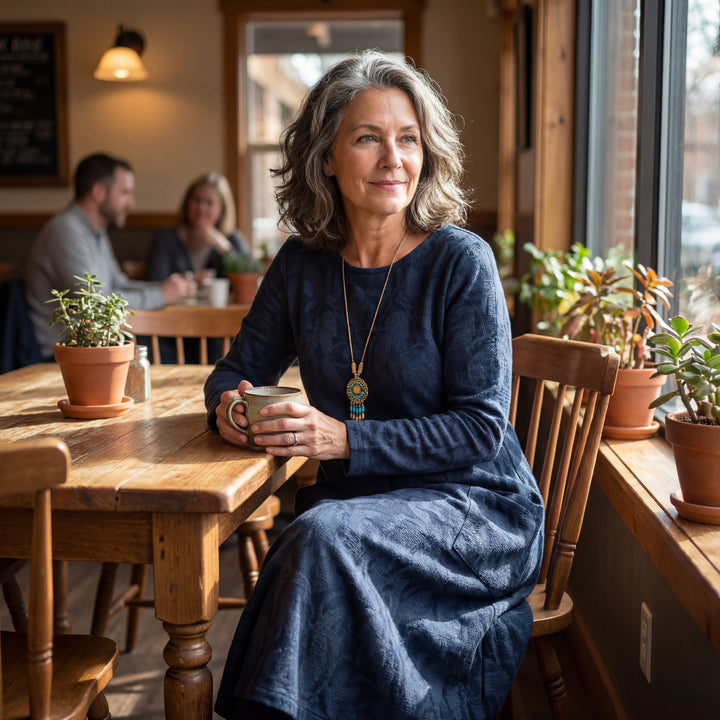 Dina | Elegant Jacquard Dress