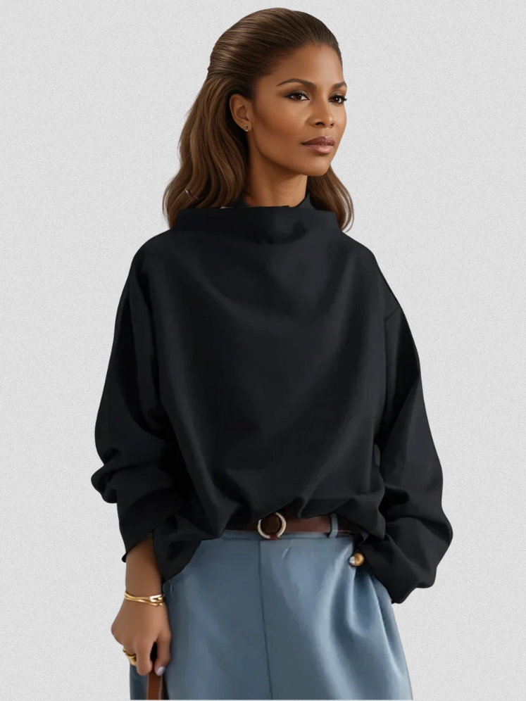 THE ELLY HIGH NECK CASUAL TOP
