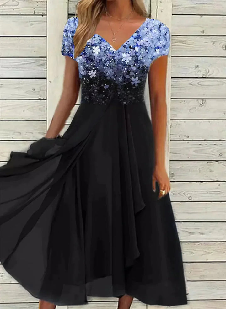 Marigon | Women’s Floral Wedding Evening Dress | Maxi