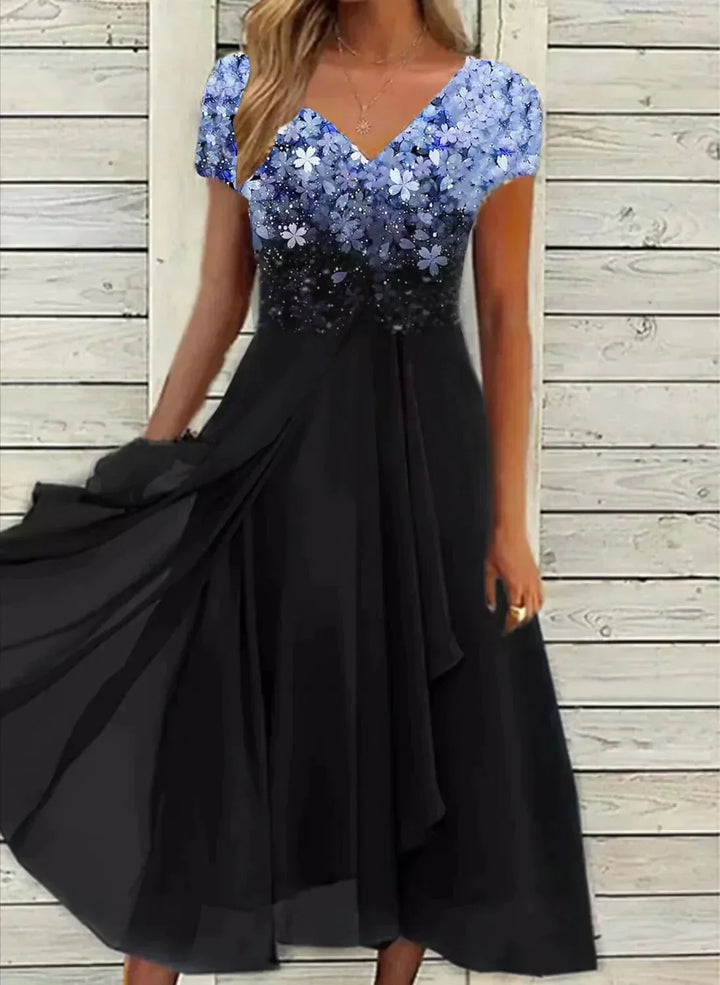 Marigon | Women’s Floral Wedding Evening Dress | Maxi