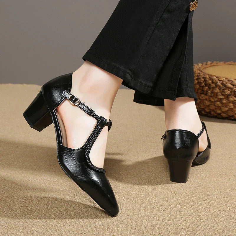 Valenti | Classic T-Strap Shoes