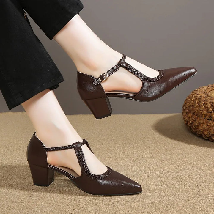 Valenti | Classic T-Strap Shoes