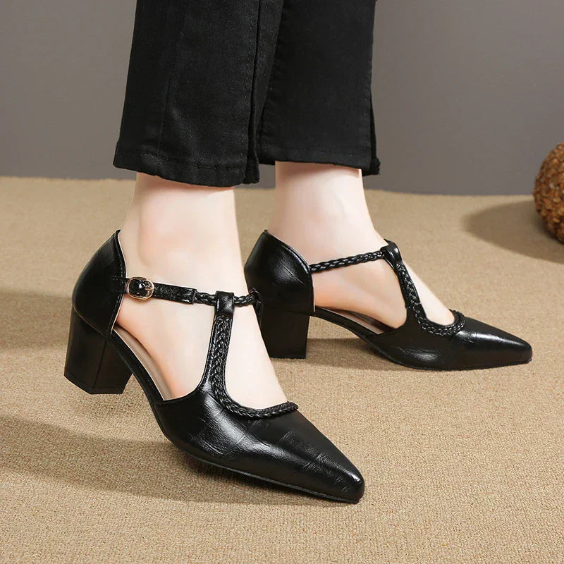 Valenti | Classic T-Strap Shoes