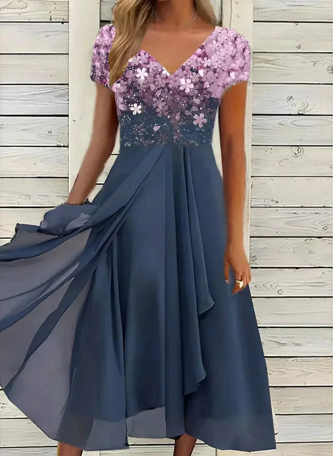 Marigon | Women’s Floral Wedding Evening Dress | Maxi