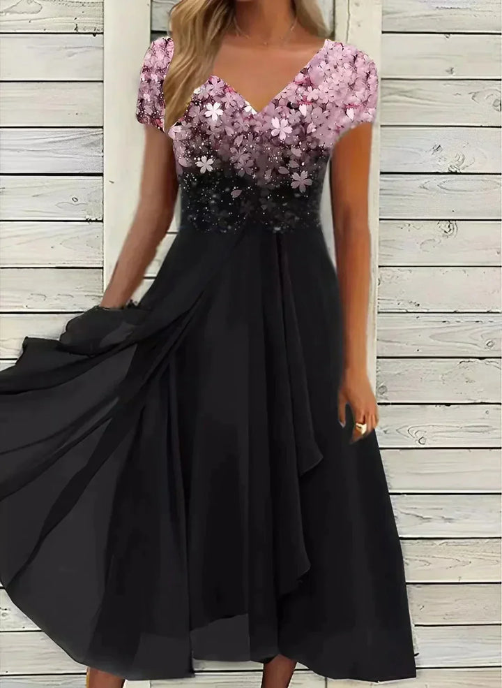 Marigon | Women’s Floral Wedding Evening Dress | Maxi