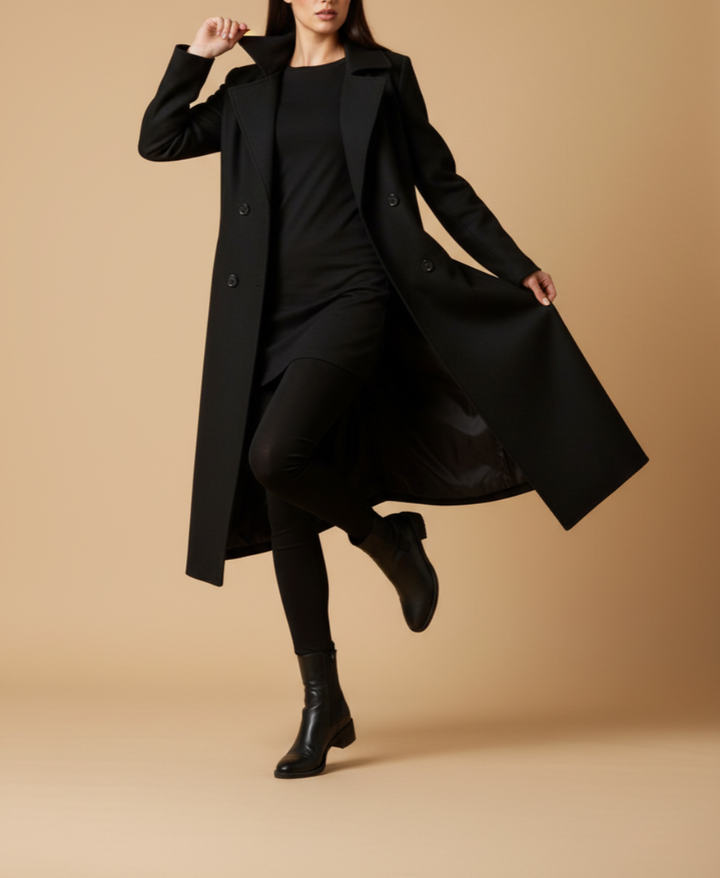Amelia | Elegant Wool Trench Coat