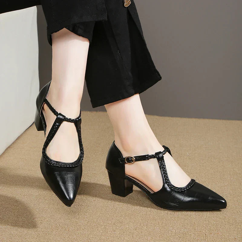 Valenti | Classic T-Strap Shoes