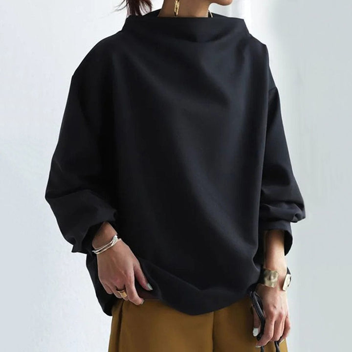 THE ELLY HIGH NECK CASUAL TOP