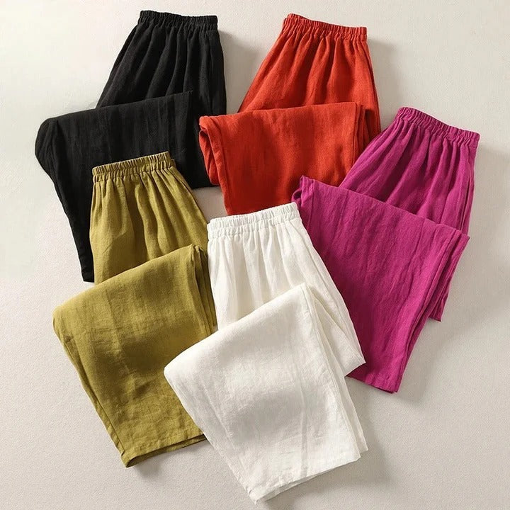 Andrea | Flowing Cotton and Linen Pants