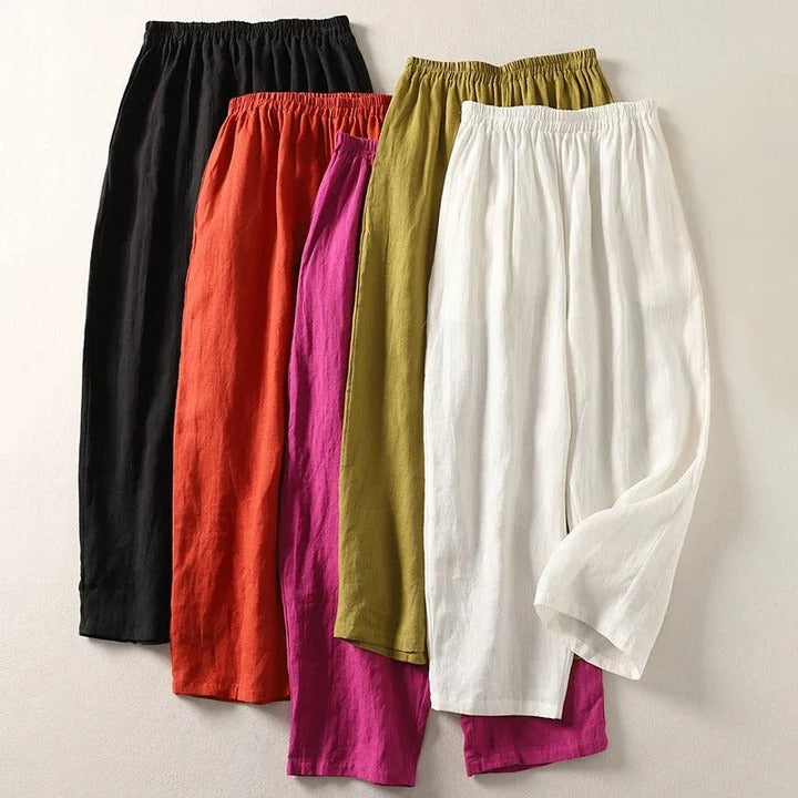 Andrea | Flowing Cotton and Linen Pants