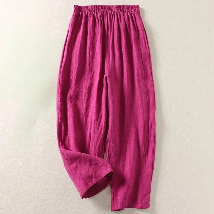 Andrea | Flowing Cotton and Linen Pants