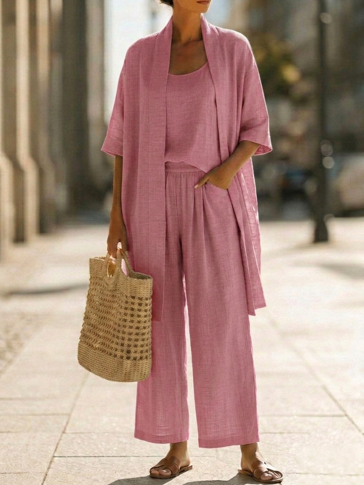 Sophia™ | Linen Three-Piece Set
