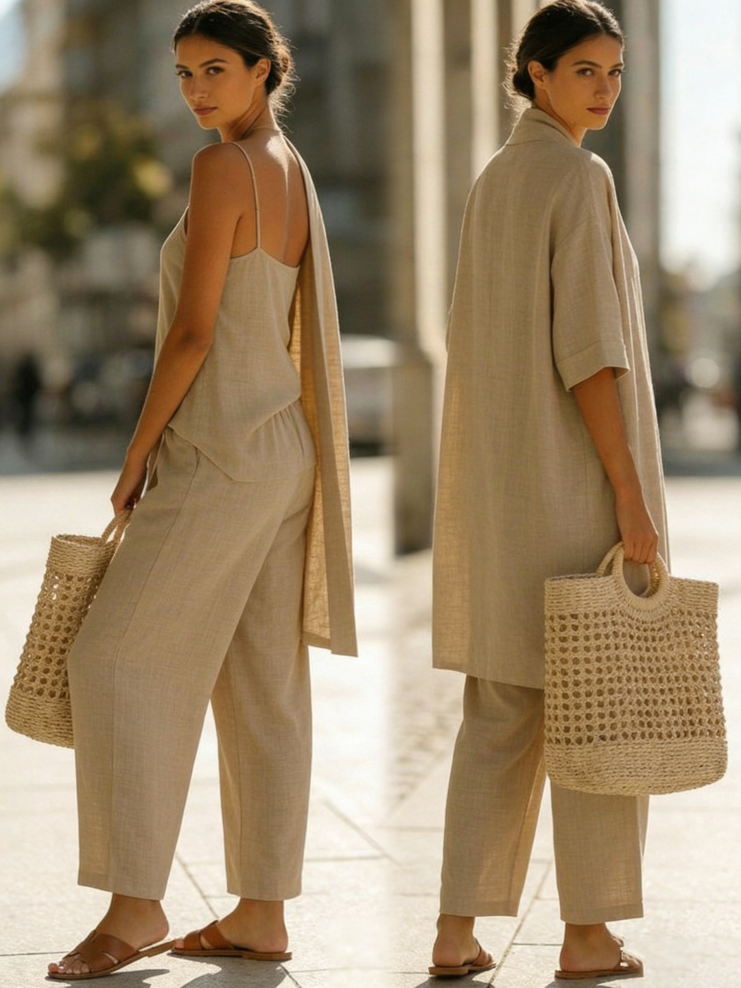 Sophia™ | Linen Three-Piece Set