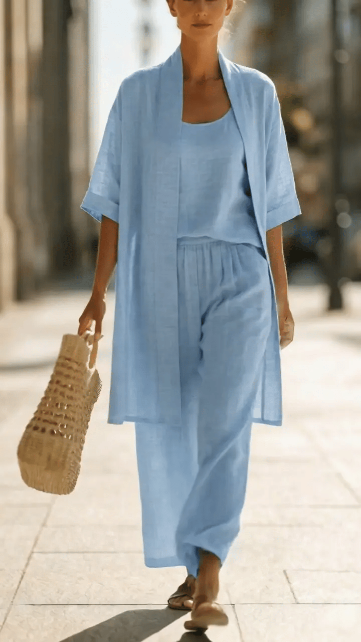 Sophia™ | Linen Three-Piece Set