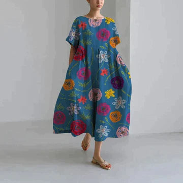 Zara – Casual and Elegant Floral Print Dress